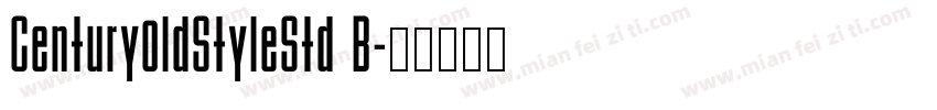 Century0ldStyleStd B字体转换